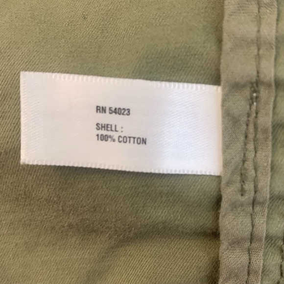 Gap Women's XXL Olive Green Utility Military Full Zip Front  Drawstring Jacket - Picture 6 of 8